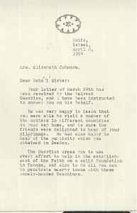 A letter from the Guardian, page 1 A letter from the Guardian, page 1